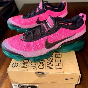Women’s Nike Pink and Black VaporMax Sneakers